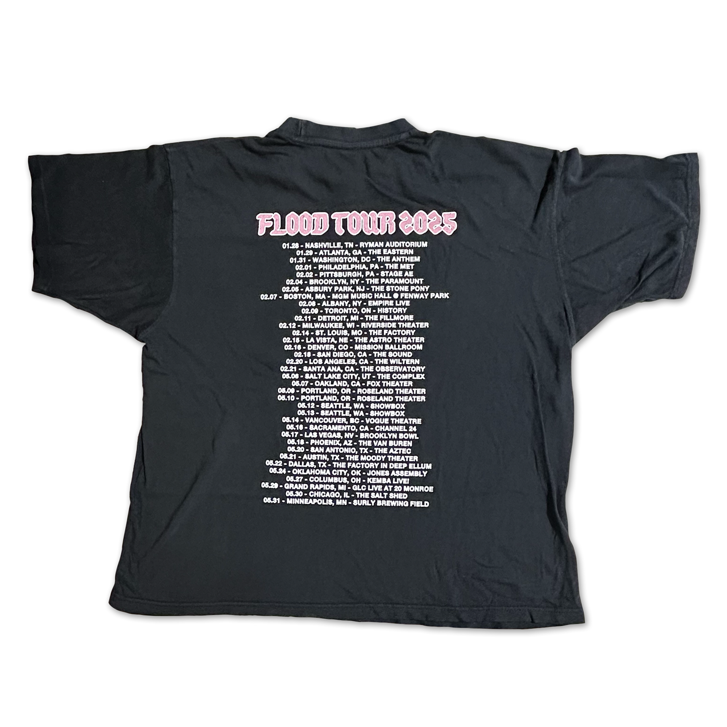 Bootleg 2025 Tour Dates T-shirt