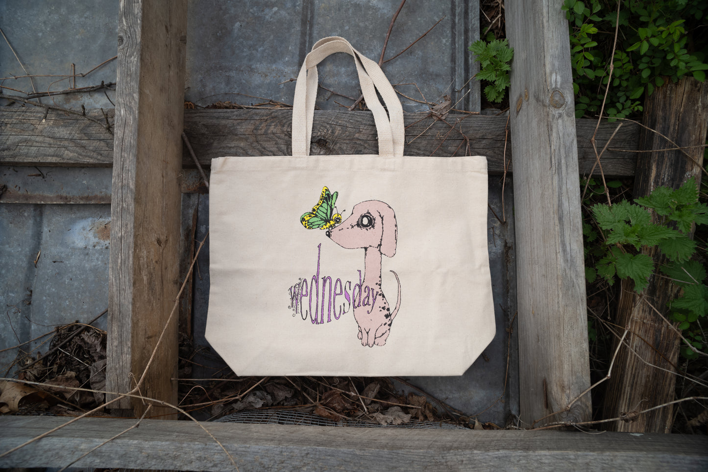 Butterfly Pup Tote