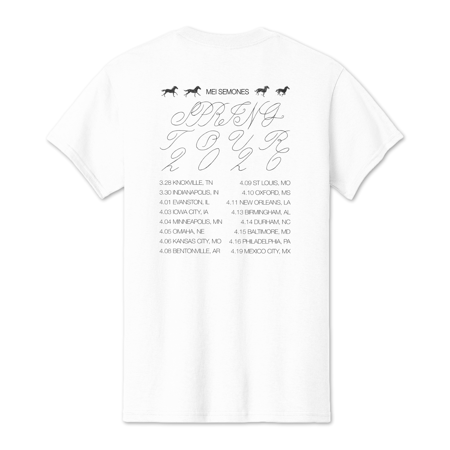 Spring Tour 2026 T-shirt