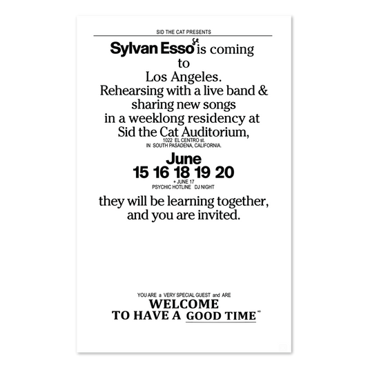 Signed STC Residency Poster