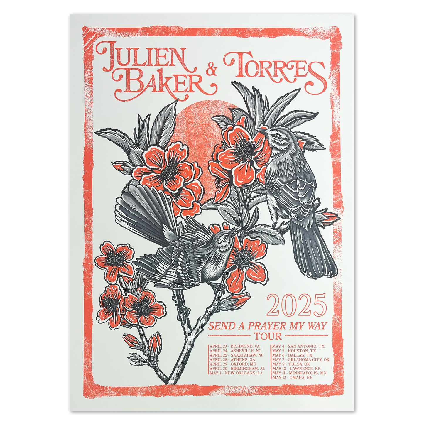 Send A Prayer My Way 2025 Tour Poster