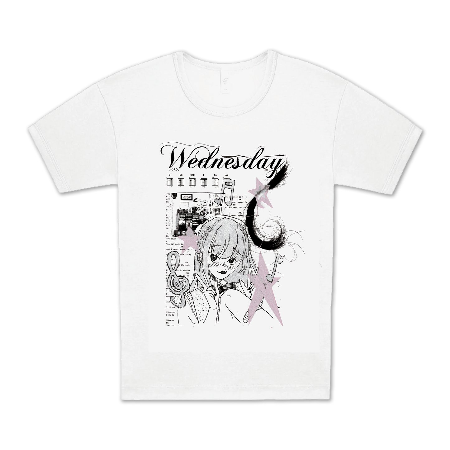 Ladies Collage Babydoll T-shirt
