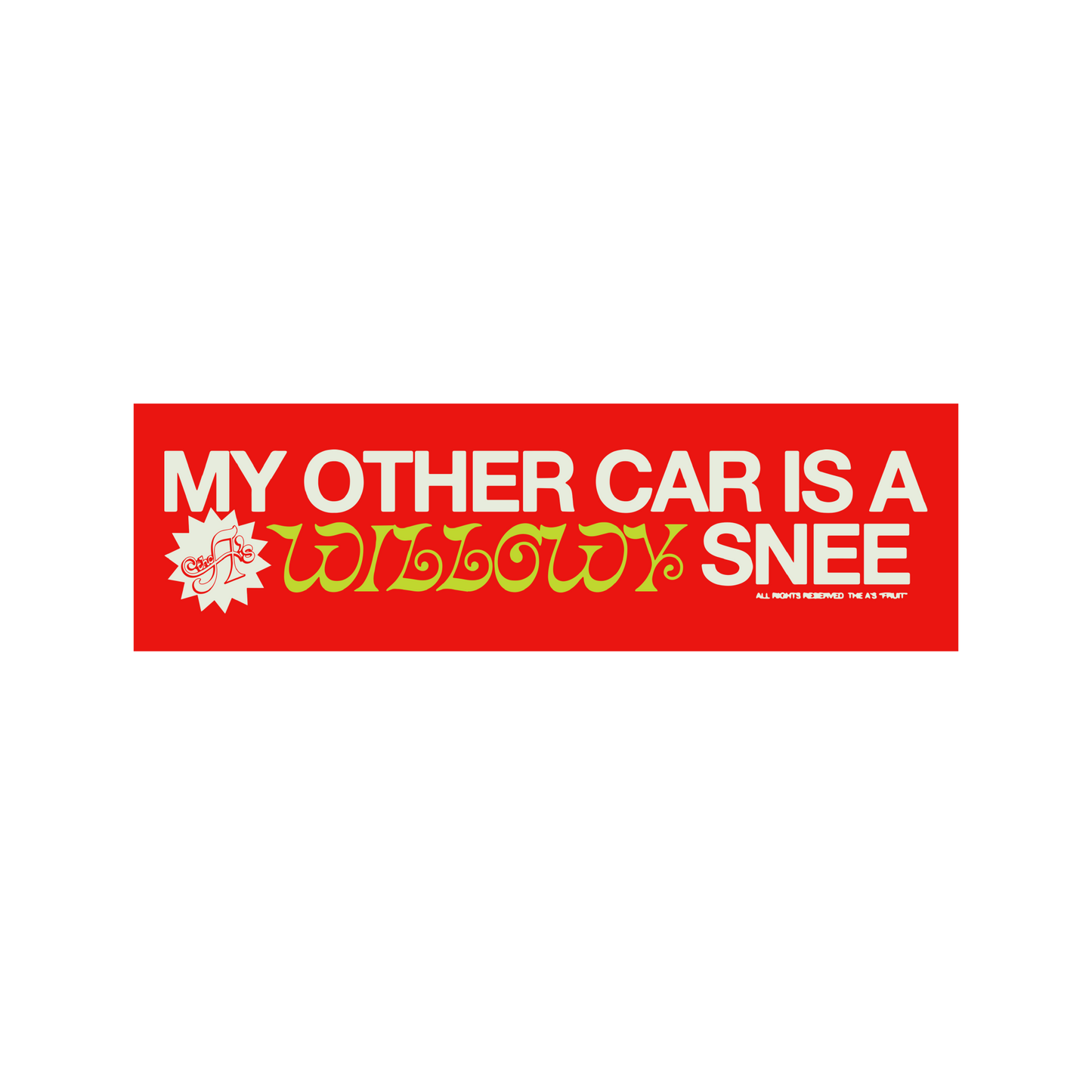 Willowy Snee Bumper Sticker