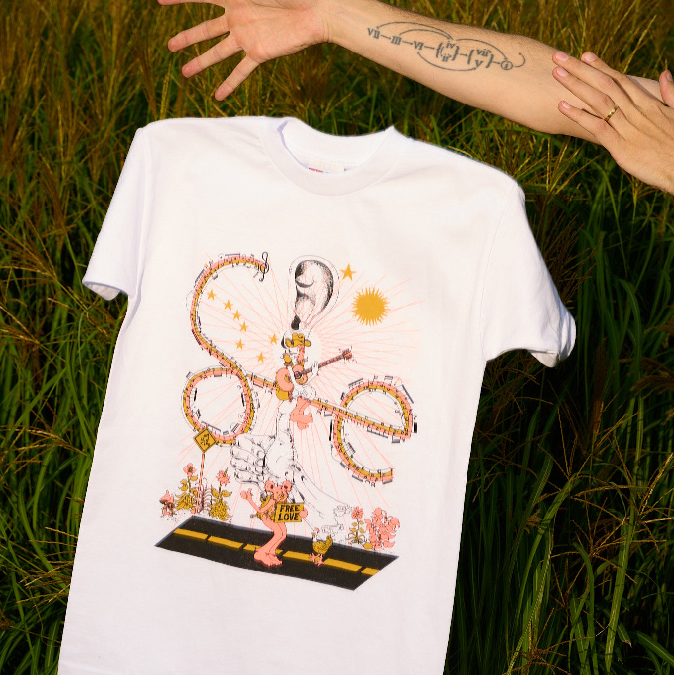 Hitchhiker (White) T-shirt
